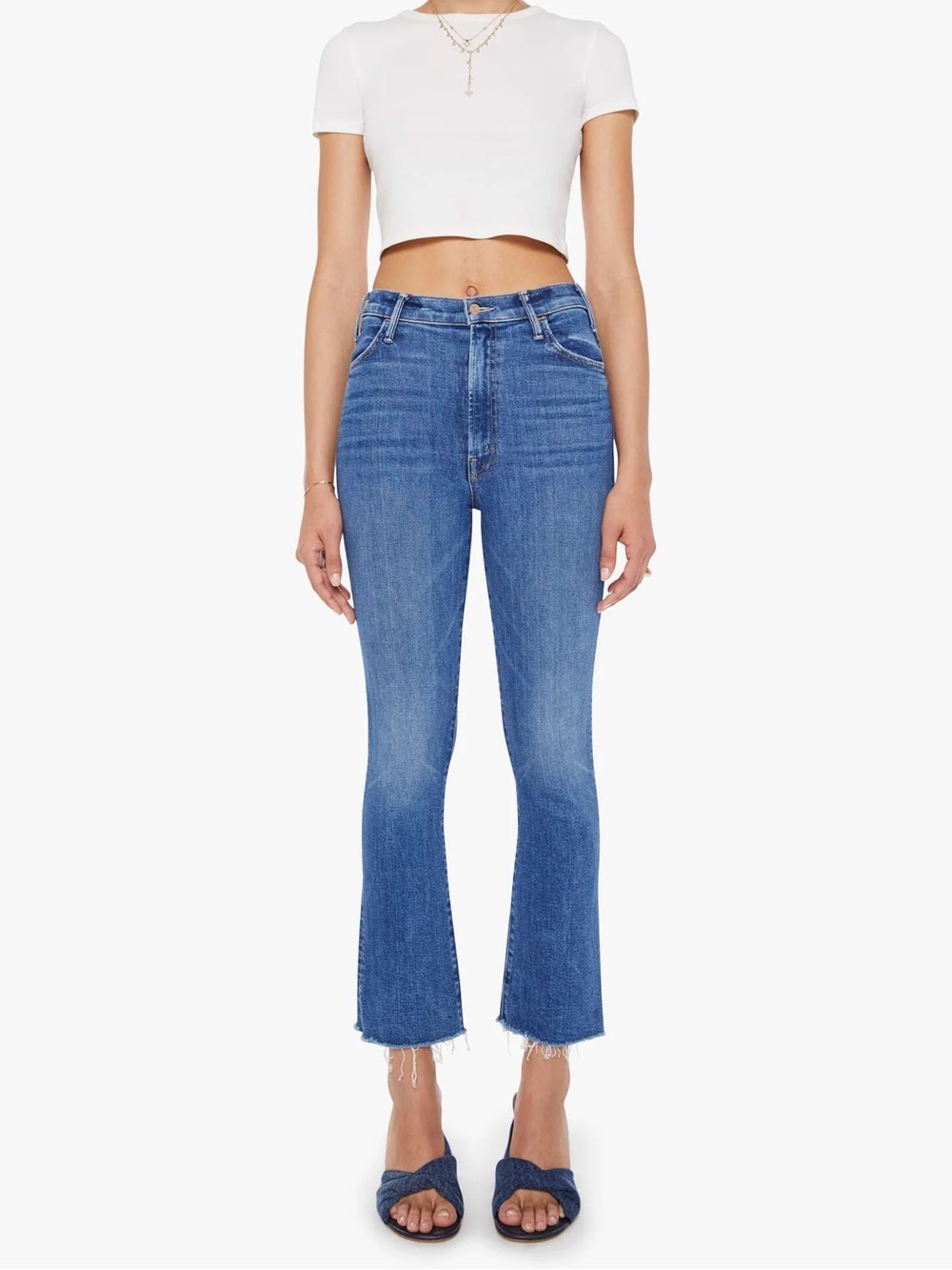 Mother the hustler ankle fray grasping at straws jeans - 24